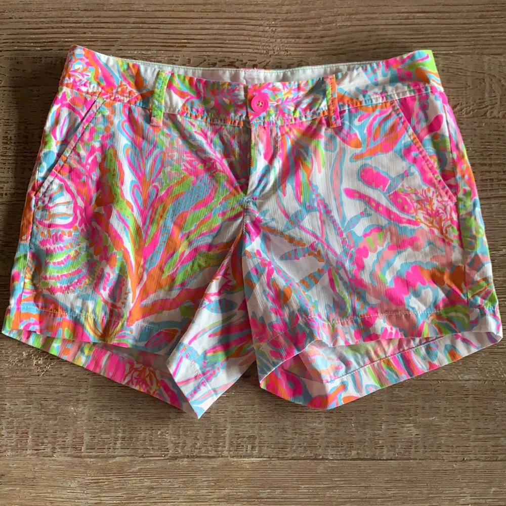 EUC Lilly Pulitzer Scuba to Cuba Callahan Shorts